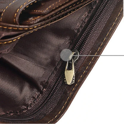 New Men Wallet Cowhide Genuine Leather Wallets Coin Purse Clutch Hasp Open Top Quality Retro Short Wallet Multi Cards Slots