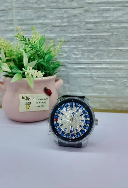AILANG Fashionable and Noble Red Top Men Mechanical Watch Button Gambling Table Game Roulette Watches Pointer Sapphire Watch