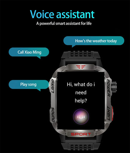 2026 Military GPS Smart Watch Money Detector Light Compass Waterproof Outdoor Sport Tracker Bluetooth Call Watch with Flashlight