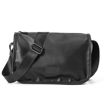 Vintage Fashion Crossbody Bags Men Large Capacity Men Crossbody Shoulder Bag PU Leather Messenger Bag Casual Outdoor Satchels