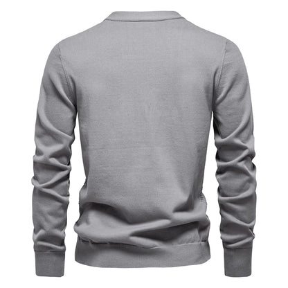 2025 Men's V-Neck Button-Up Cotton Cardigan Sweater Casual Knitwear Social Knitted Cardigans for Men