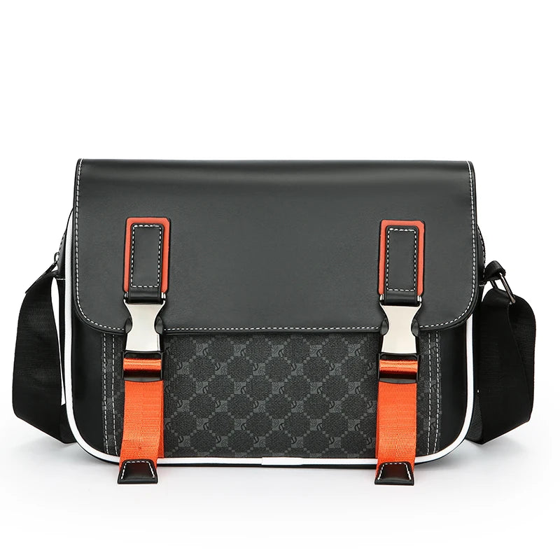 Fashion Casual Men Satchels Bag High Quality Soft PU Leather Men's Flap Handbag Casual Male Shoulder Bag Clutches Bag