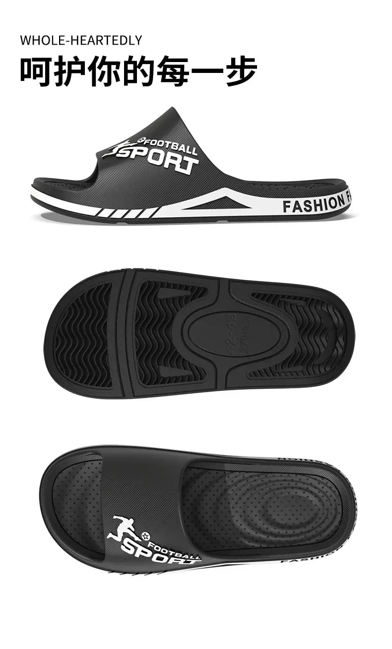 New Men's Slippers for Summer Outdoor Wear, EVA Sports Trend, Couple's Home Bathroom, Soft Soled Home, Men's Cool Slippers