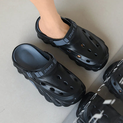 Male Sandals Casual Shoes Outdoor Beach Sandals Women Soft Clogs Garden Bottom Indoor Summer Flip Flops Men Massage Slippers