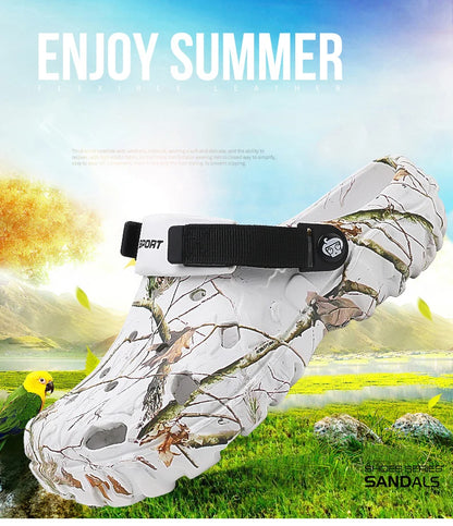New Summer Men's Sandals New Home Garden Shoes Comfortable and Lightweight Men Slippers Non-Slip Soft Bottom Flip Flop Sandals