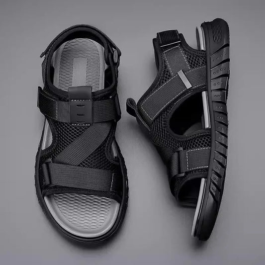 Men's 2026 New Summer Water Shoes Slip-On Breathable Mesh Quick-Dry Anti-Slip Driving Beach Outdoor Sports Sandals