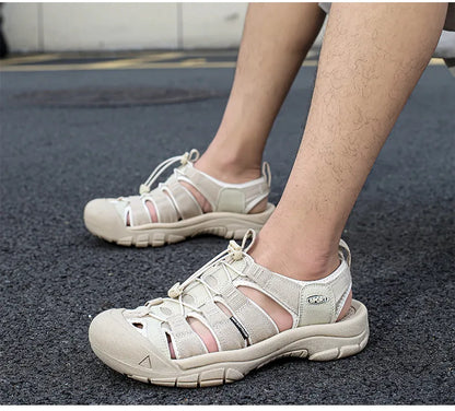 Big Size Summer Outdoor Couple Sandals Breathable Men Hiking Shoes Water Beach Men's Sandals Camping Climbing Aqua Men Sneakers