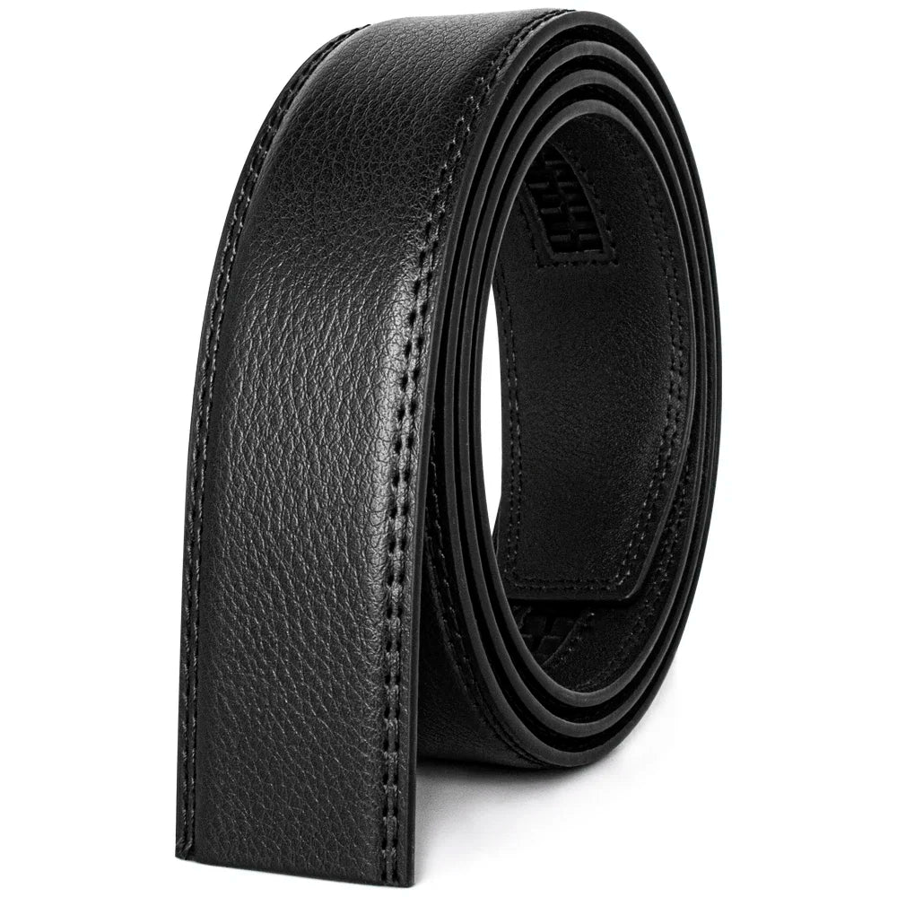 Genuine Leather Belts Without Buckle for Men Women High Quality Male Jeans Belt Large Size Belt No Buckle for Automatic Buckle