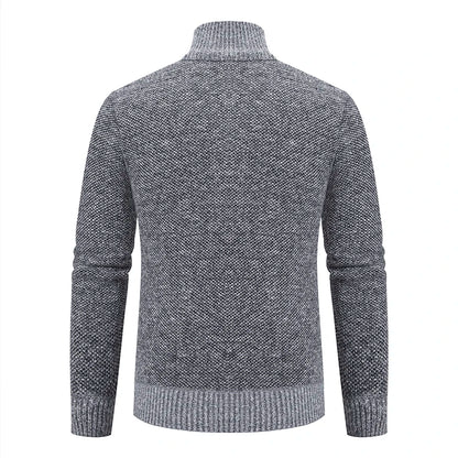 Spring Autumn Knit Cardigan Men Sweater Coat Man Clothes Brown Grey Brand Male Knitting Jackets
