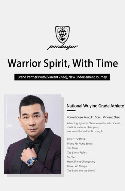 POEDAGAR Top Business Man Wristwatch Date Chronograph Waterproof Luminous Luxury Men Watch Leather Quartz Men's Watches Male+Box