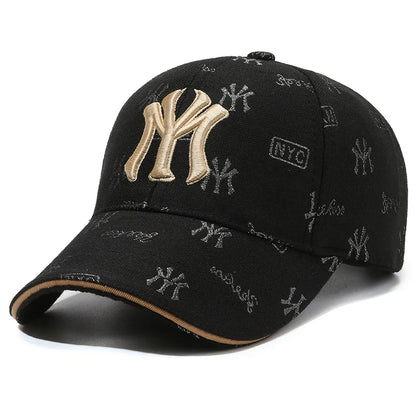 Unisex MY Letter Embroidery Baseball Caps Spring and Autumn Outdoor Adjustable Casual Hats Sunscreen Hat Sports Cap