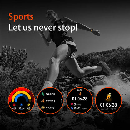2026 New Military 1400mAh Battery Smart Watch Men Outdoor Flashlight 10ATM Waterproof Heart Rate Bluetooth Call Sports Bracelets