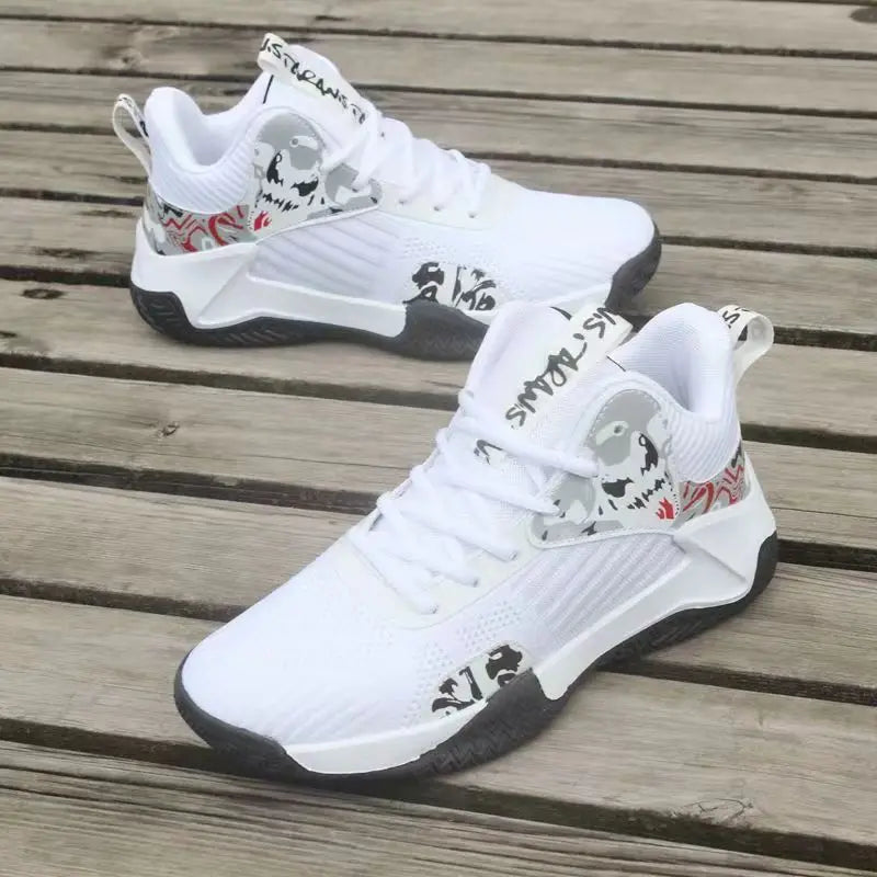 New Anti-Slip Men's Sneaker High Top Men's Basketball Shoes Luxury Comfortable Running Shoes Fashionable Versatile Casual Shoes