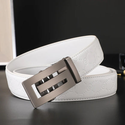 New Business Men's Belt Genuine Leather Male Belt Luxury Brand Alloy Metal Buckle Designer Belts men Waist Strap Belt for Jeans