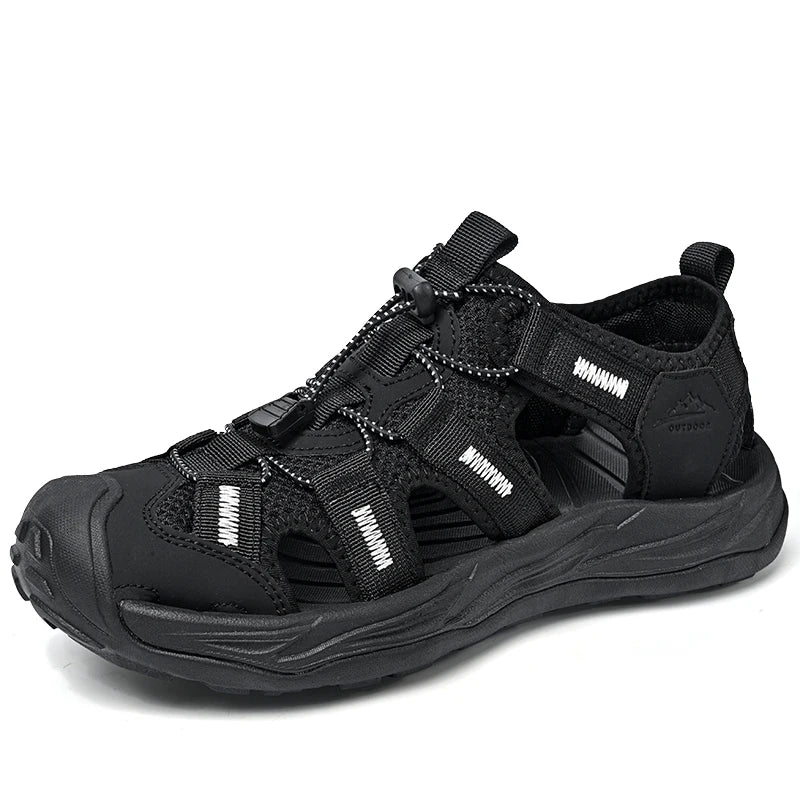 Comfy Summer Mens Sandals Mesh Casual Shoes Outdoor Male Beach Shoes Leisure Walk Wading Aqua Shoes Quick Dry Sandalias Sandaly