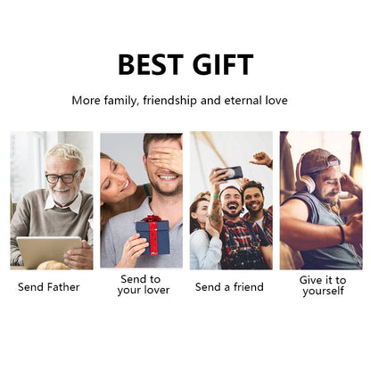 CHANPINCL Men's Italian Top-Grain Cow Leather Slim Tri-Fold Vertical Wallet – Multi-Card, RFID Blocking & Gift Box