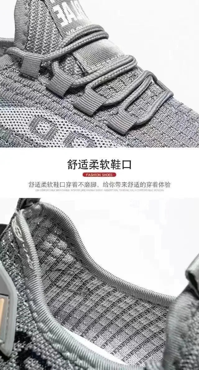 2026 Breathable Air Mesh Sneakers Comfortable Casual Sport Shoes Fashion Men's Woven Shoes for Lightweight Deodorant Outdoors