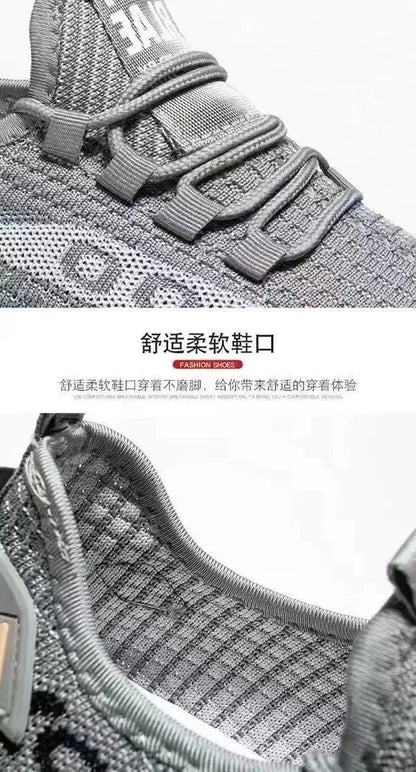 2026 Breathable Air Mesh Sneakers Comfortable Casual Sport Shoes Fashion Men's Woven Shoes for Lightweight Deodorant Outdoors