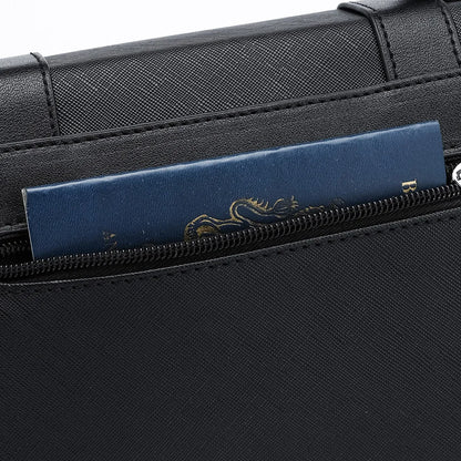 Fashion Plaid Men's Crossbody Bag Large Capacity Shoulder Messenger Bag Men Luxury Flap Crossbody Bags Male Rectangle Handbags