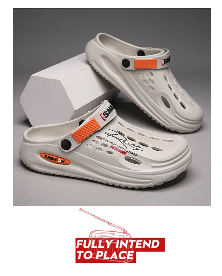 Classic Summer Clogs Men Slippers Breathable Garden Shoes Outdoor Comforty Beach Slippers Home Slippers Antiskid Slippers