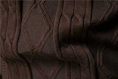 Men Cardigan Casual V-Neck Long Sleeve Sweater Men Coat