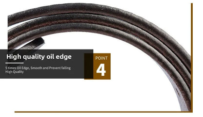 Men's Retro Embossed Leather Belt, European & American Cross-border Style, High Quality Casual Durable Waistband for Daily Use