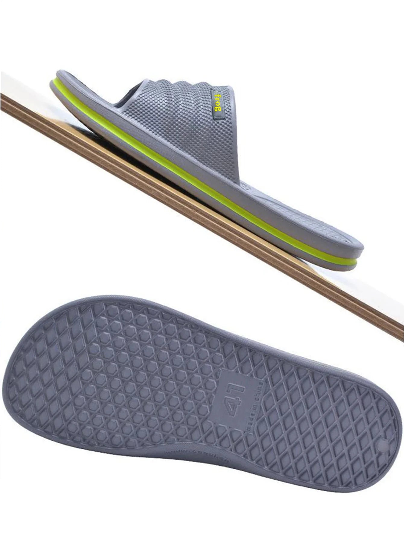 Summer men's slippers with EVA soft sole suitable for comfortable living rooms, bathrooms, and cool sandy beaches