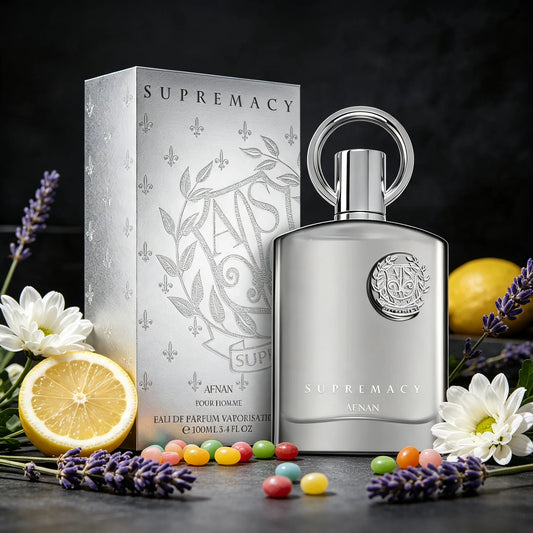 Afnan Supreme Silver Men's perfume, 100ml light essence, with oriental or wooden fragrance, suitable for formal occasions or daily use, with moderate diffusion, and mature and stable men must enter!