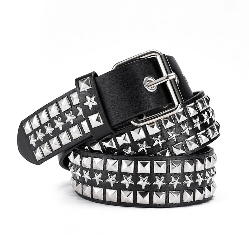 Fashion New Bronze Belt Metal Belt Men And Women Punk Hardware Jeans Belt Y2K Belt Designer Belt Women's BeltUniversal Box