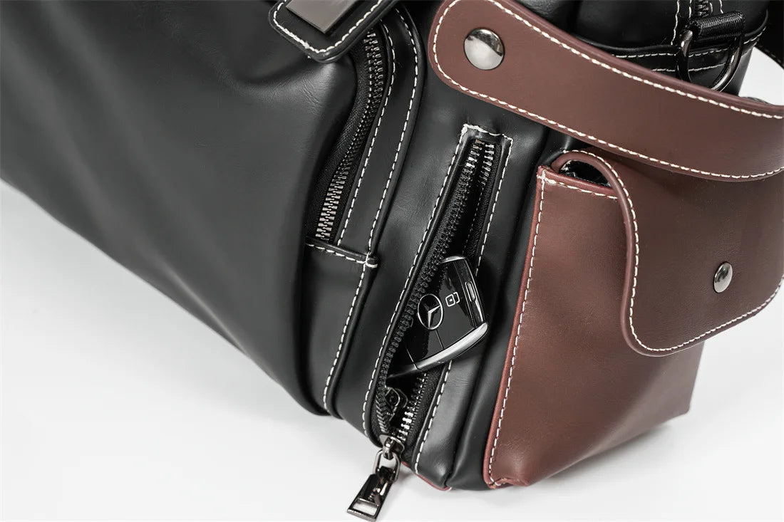 High Quality Handbag Men Business Briefcase Vinatge Fashion Top-Handle Bags For Men Large capacity Travel Laptop Bags Satchels