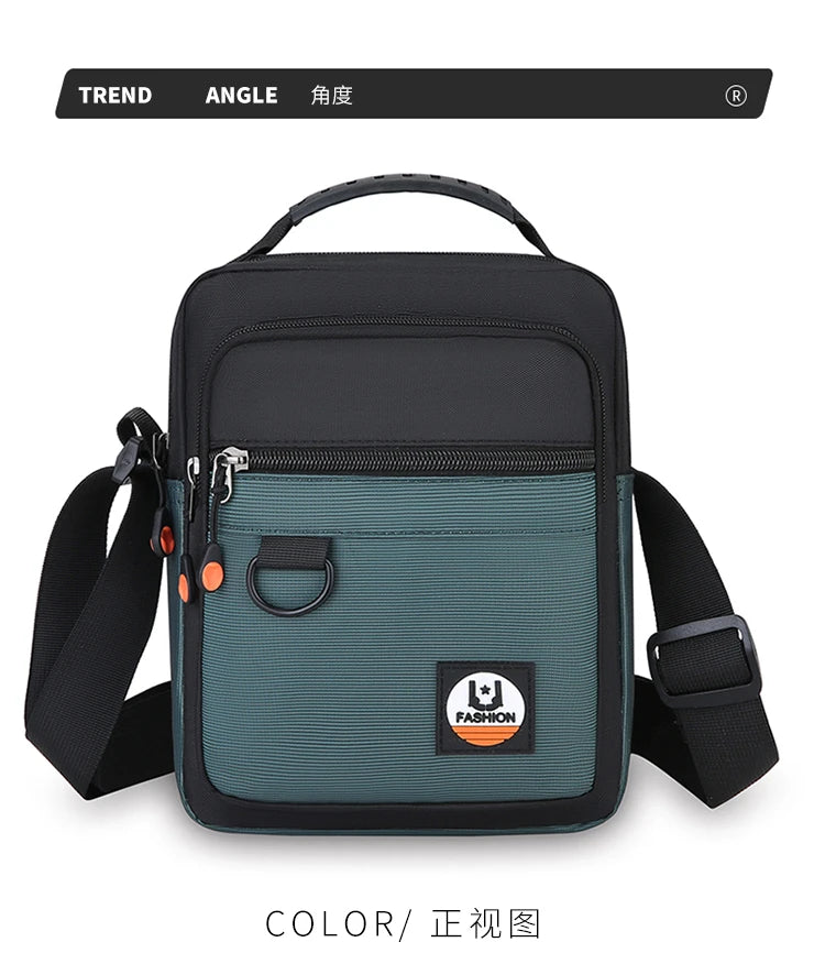 3 Layers Design Men's Small Bag Lightweight Oxford Men's Pouch Crossbody Bags For Man Fashion Casual Men's Handbag ShoulderBag
