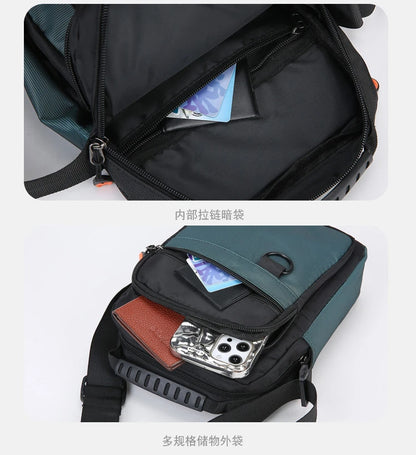 3 Layers Design Men's Small Bag Lightweight Oxford Men's Pouch Crossbody Bags For Man Fashion Casual Men's Handbag ShoulderBag