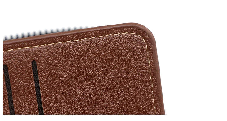 Big Capacity Men Short Wallets Name Engraving High Quality Card Holder Retro Male Coin Purse  Simple Zipper Men Money Clips