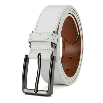 Men's Fashionable Leather Belt Men's High-quality Leather Belt Business Automatic Buckle Ratchet Belt Randomly Adjustable