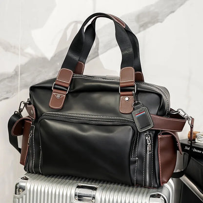 High Quality Handbag Men Business Briefcase Vinatge Fashion Top-Handle Bags For Men Large capacity Travel Laptop Bags Satchels