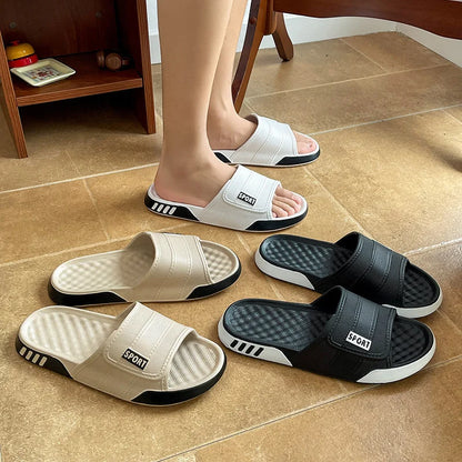 Plus Size Men Sporty EVA Cloud Slides 3.0cm Thick Sole Non Slip Sandals Ultra Soft Cushion Open Toe Summer Gym Beach Pool Slippe