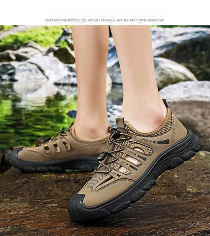 Men's 2026 Summer New Fashion Breathable River Trekking Shoes, Outdoor Beach Shoes, Soft Sole Quick-Dry Footwear