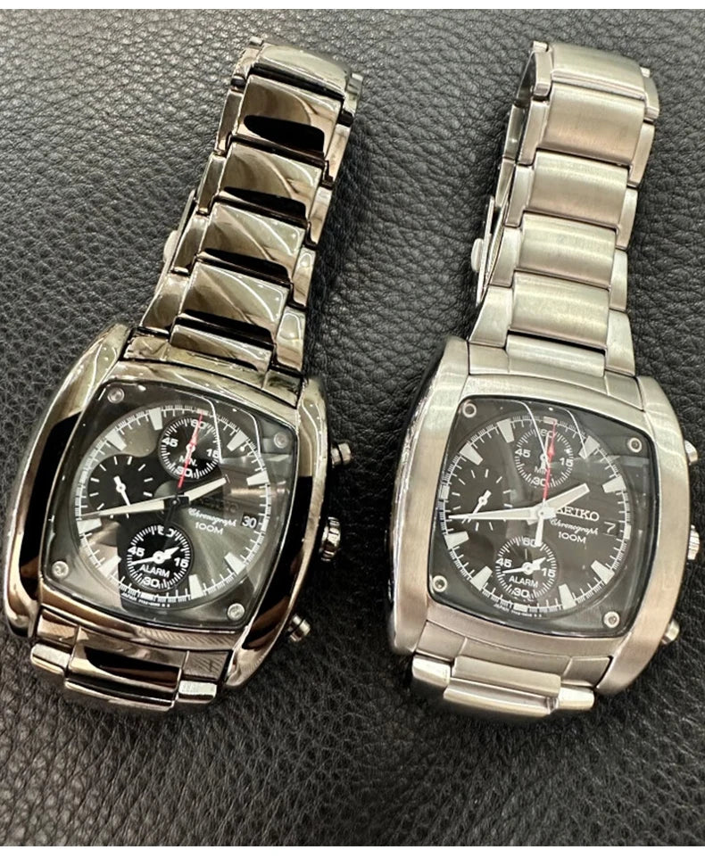 Original Japan SEIKO Men Watch Chronograph Series Quartz Watches 100m waterproof Sports watch SNA765J1