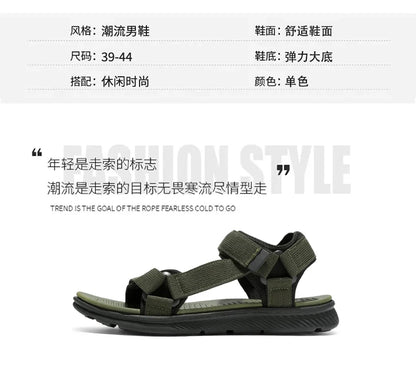 Summer Sandals Outdoor Wadable Man Arch Support Yoga Mat Insole Gladiator Open Beach Slippers Antiskid Durable Flat Men Slides