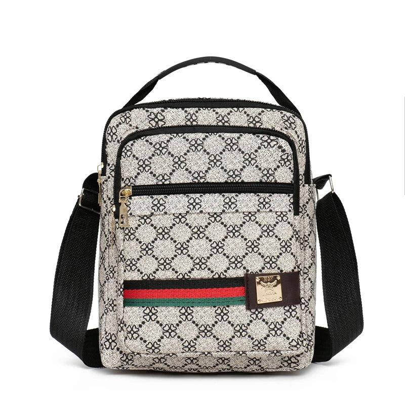 2026 New Fashion Men's Crossbody Bag Casual Multi-Layer Versatile Business Shoulder Bag Handbag