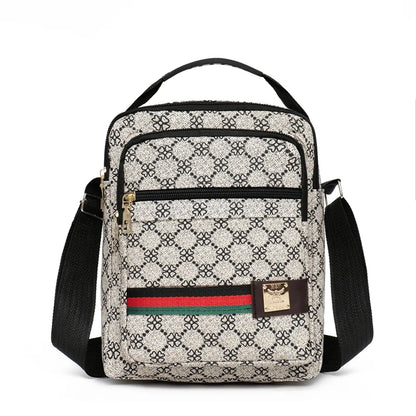 2026 New Fashion Men's Crossbody Bag Casual Multi-Layer Versatile Business Shoulder Bag Handbag