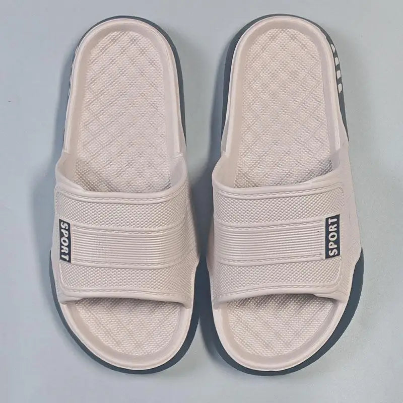 Plus Size 47 Non Slip Bedroom Slippers Men Summer 2026 Lightweight EVA Indoor Slippers Fashion Patchwork Man's Soft Home Slides