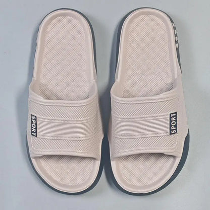 Plus Size 47 Non Slip Bedroom Slippers Men Summer 2026 Lightweight EVA Indoor Slippers Fashion Patchwork Man's Soft Home Slides