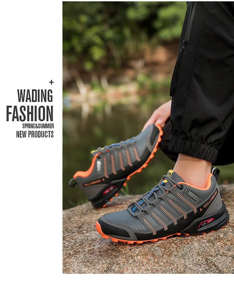 Men's Hiking Shoes Waterproof Non-slip All-terrain Sports Shoes Hiking Camping Hunting Tactical Training Shoes Cycling Shoes