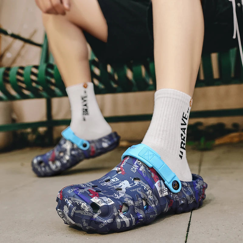 2026 Summer Men's Sandals New Home Garden Shoes Comfortable and Lightweight Men Slippers Non-Slip Soft Bottom Flip Flop Sandals