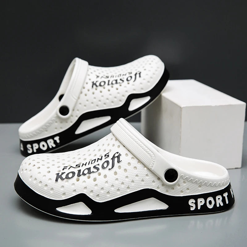 Men's Sandals, Comfortable, Lightweight, Non-Slip, Breathable Indoor and Outdoor Eva Slippers, Outdoor Garden Shoes, Beach Shoes