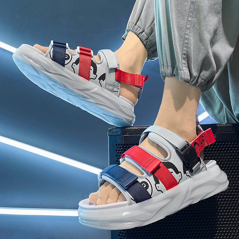 High Quality Men's Sandals Designer Platform Sandals for Men Fashion Outdoor Casual Sports Sandals 2026 Summer Beach Sandalias