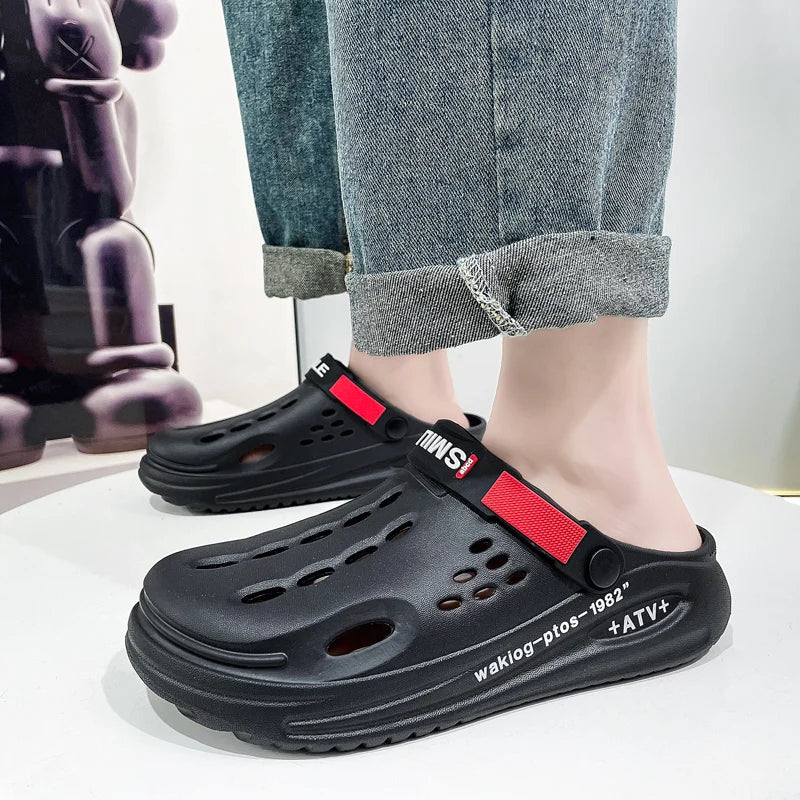 Classic Summer Clogs Men Slippers Breathable Garden Shoes Outdoor Comforty Beach Slippers Home Slippers Antiskid Slippers