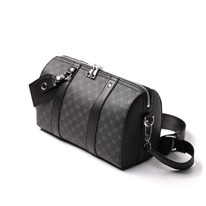 2026 Fashion Pillow Crossbody Bag Men Luxury Brand Men's Crossbody Bags Large Capacity Handbag Plaid Sling Shoulder Bag Male