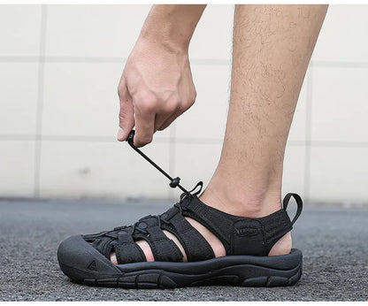 Big Size Summer Outdoor Couple Sandals Breathable Men Hiking Shoes Water Beach Men's Sandals Camping Climbing Aqua Men Sneakers
